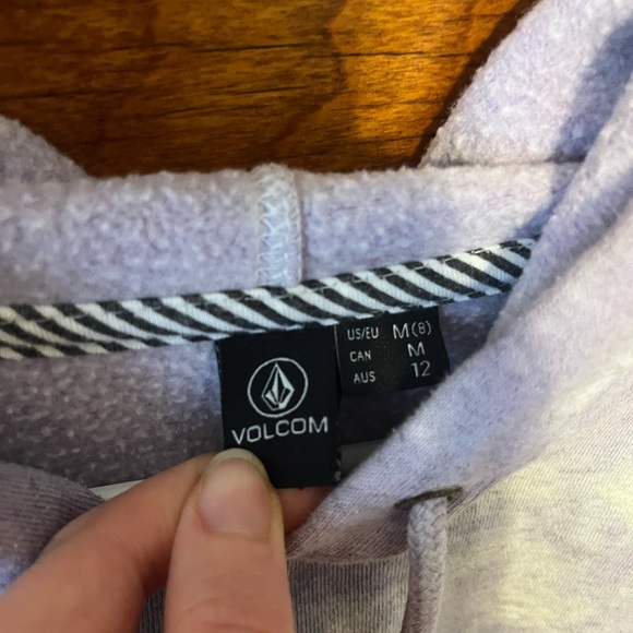 Volcom cropped purple tie dye sweatshirt - Picture 5 of 5